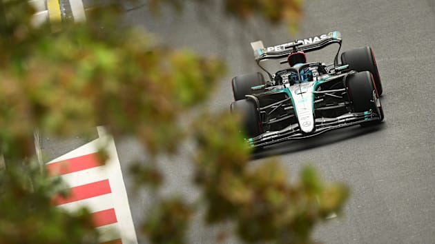 FP3：在巴库最后一次练习中，贝尔曼摔倒，拉塞尔领先勒克莱尔和诺里斯