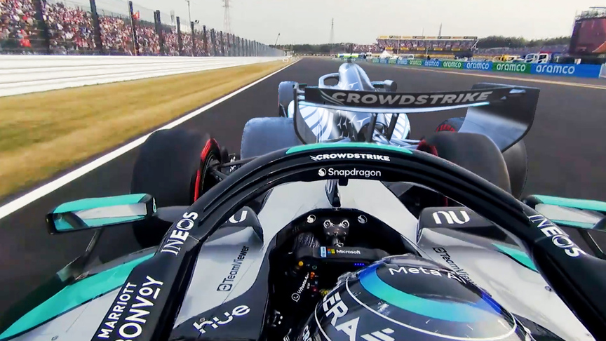 看看安东内利如何在日本大奖赛杆位争夺战中击败拉塞尔