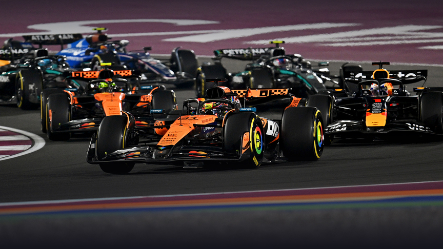 观看卡塔尔赛事集锦，维斯塔潘取得关键胜利