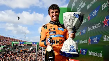 Norris wins dramatic Dutch Grand Prix as Verstappen crashes