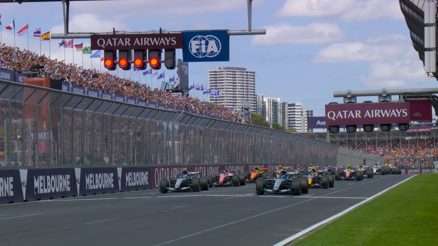 观看勒克莱尔取得领先的激动人心的澳大利亚大奖赛开局