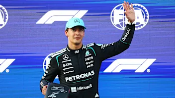 Russell reacts to his ‘perfect lap’ in Baku Qualifying