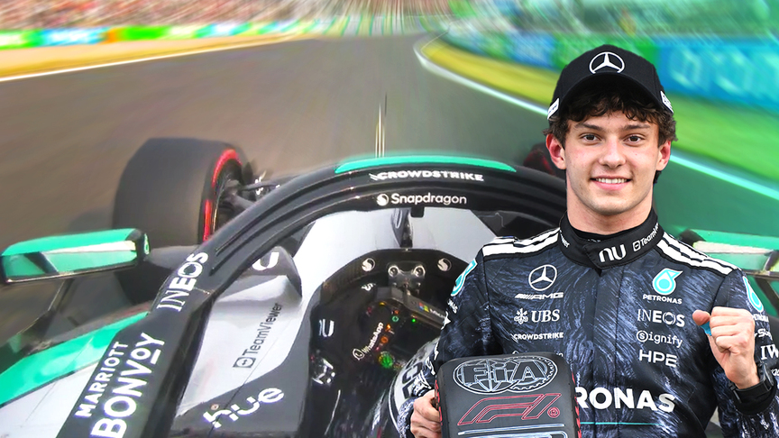 与安东内利一起在日本完成他精彩的杆位圈速