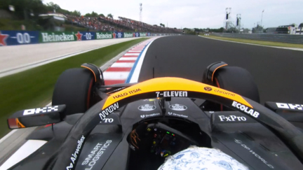 观看：与兰多·诺里斯 (Lando Norris) 一起登上匈牙利大奖赛杆位
