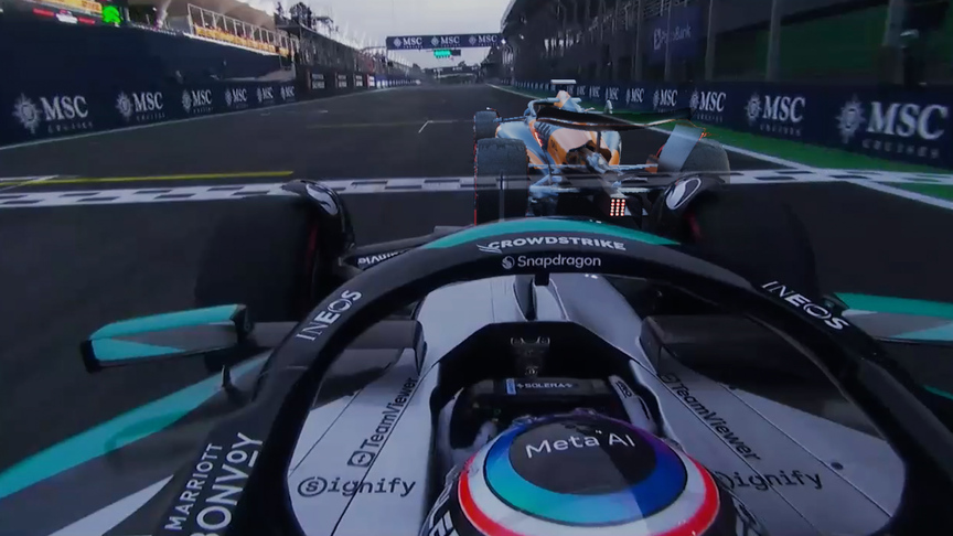 看看诺里斯如何用我们的“幽灵车”夺得冲刺杆