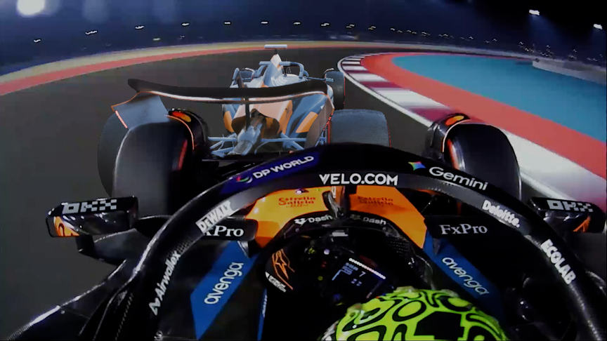 幽灵车：看看皮亚斯特里如何在卡塔尔击败诺里斯夺得杆位