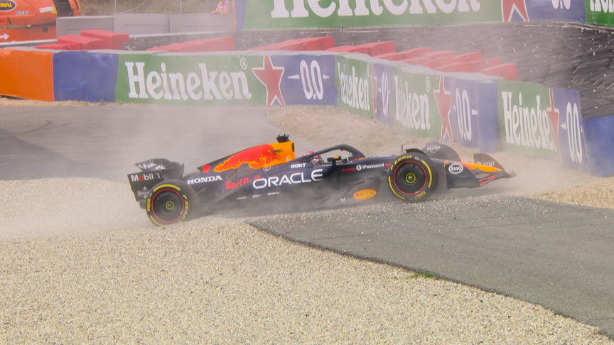 观看：Verstappen在荷兰GP的砾石中完成FP1